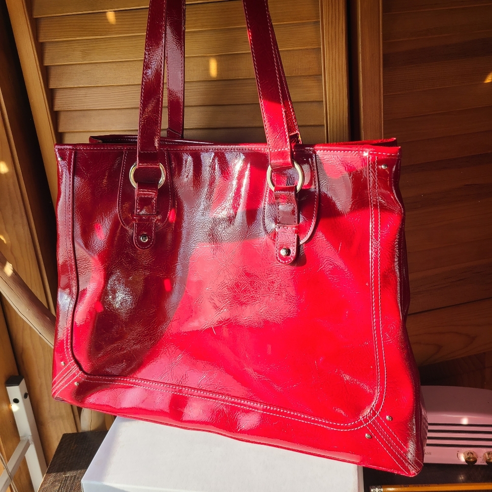 Liz Claiborne large red bag